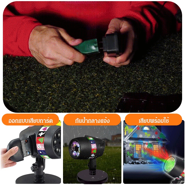 🎄 ไฟประดับคริสต์มาสแบบออลอินวันสำหรับทั้งภายในและภายนอกอาคาร จุดประกายเวทมนตร์แห่งคริสต์มาสได้ทันที! ✨