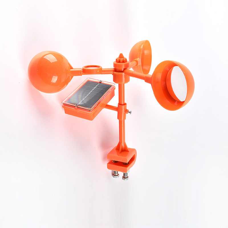 ☀️ เครื่องไล่นกพลังงานแสงอาทิตย์ | หมุนได้ 360° + คลื่นเสียงอัลตราโซนิก ประสิทธิภาพสูงในการปกป้องสวนผลไม้! 🚫🐦