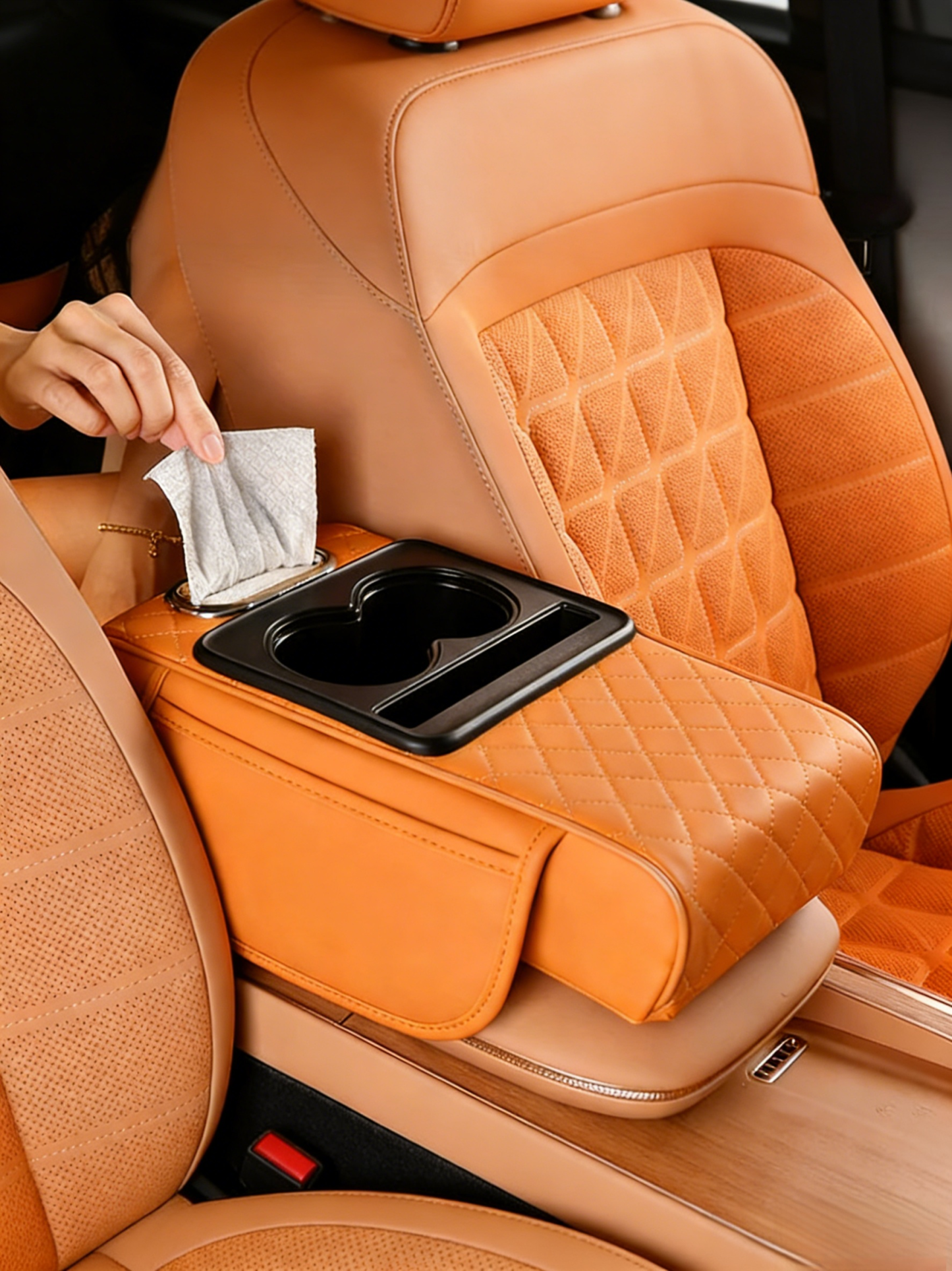 【บอกลาความรกในรถ】เบาะรองกล่องพักแขนเพิ่มสูงในรถยนต์อเนกประสงค์