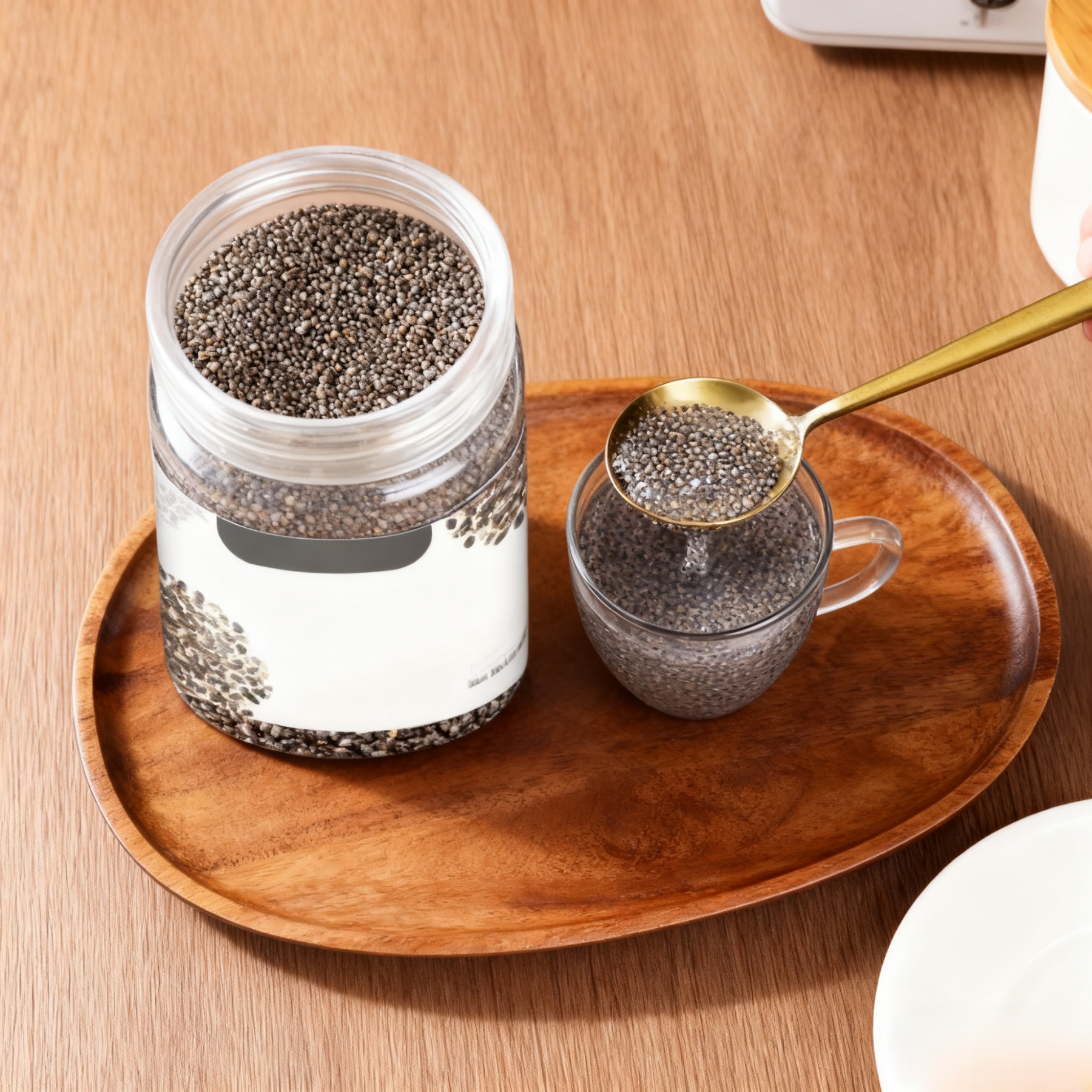 【ดื่มแก้วเดียว อิ่มนาน 5 ชั่วโมง】เมล็ดเจียดำออร์แกนิก