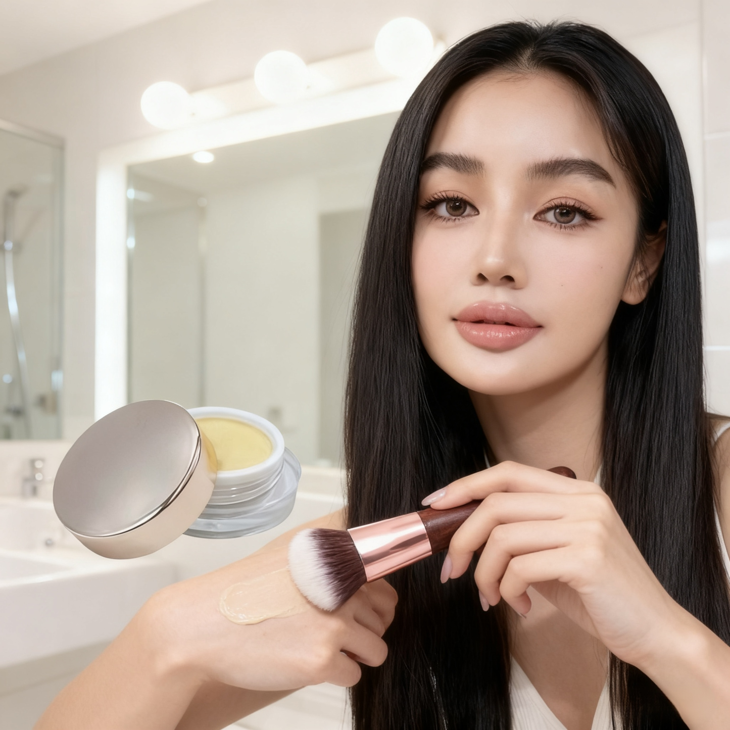 【ซื้อ 1 ชิ้น รับฟรีแปรงรองพื้น】คอนซีลเลอร์ปกปิดได้ดีขายดี ช่างแต่งหน้ามืออาชีพก็ใช้ครับ