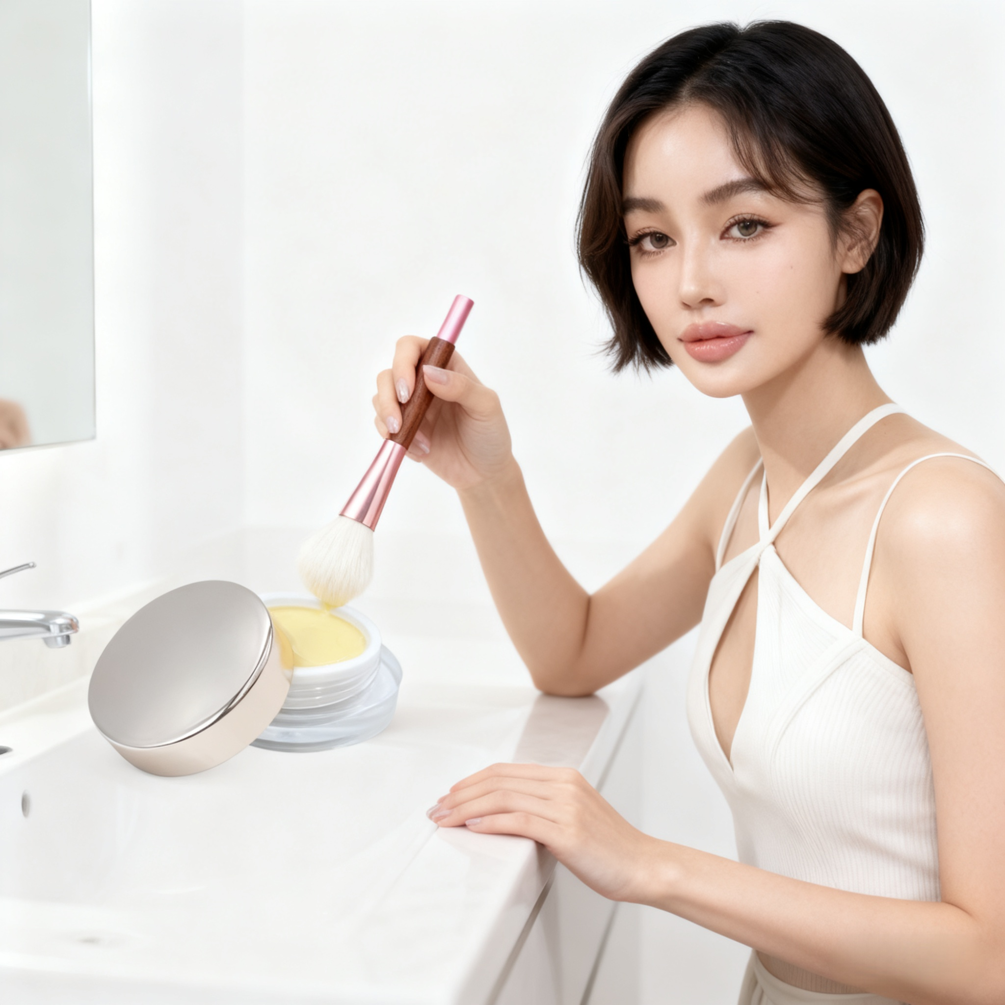 【ซื้อ 1 ชิ้น รับฟรีแปรงรองพื้น】คอนซีลเลอร์ปกปิดได้ดีขายดี ช่างแต่งหน้ามืออาชีพก็ใช้ครับ