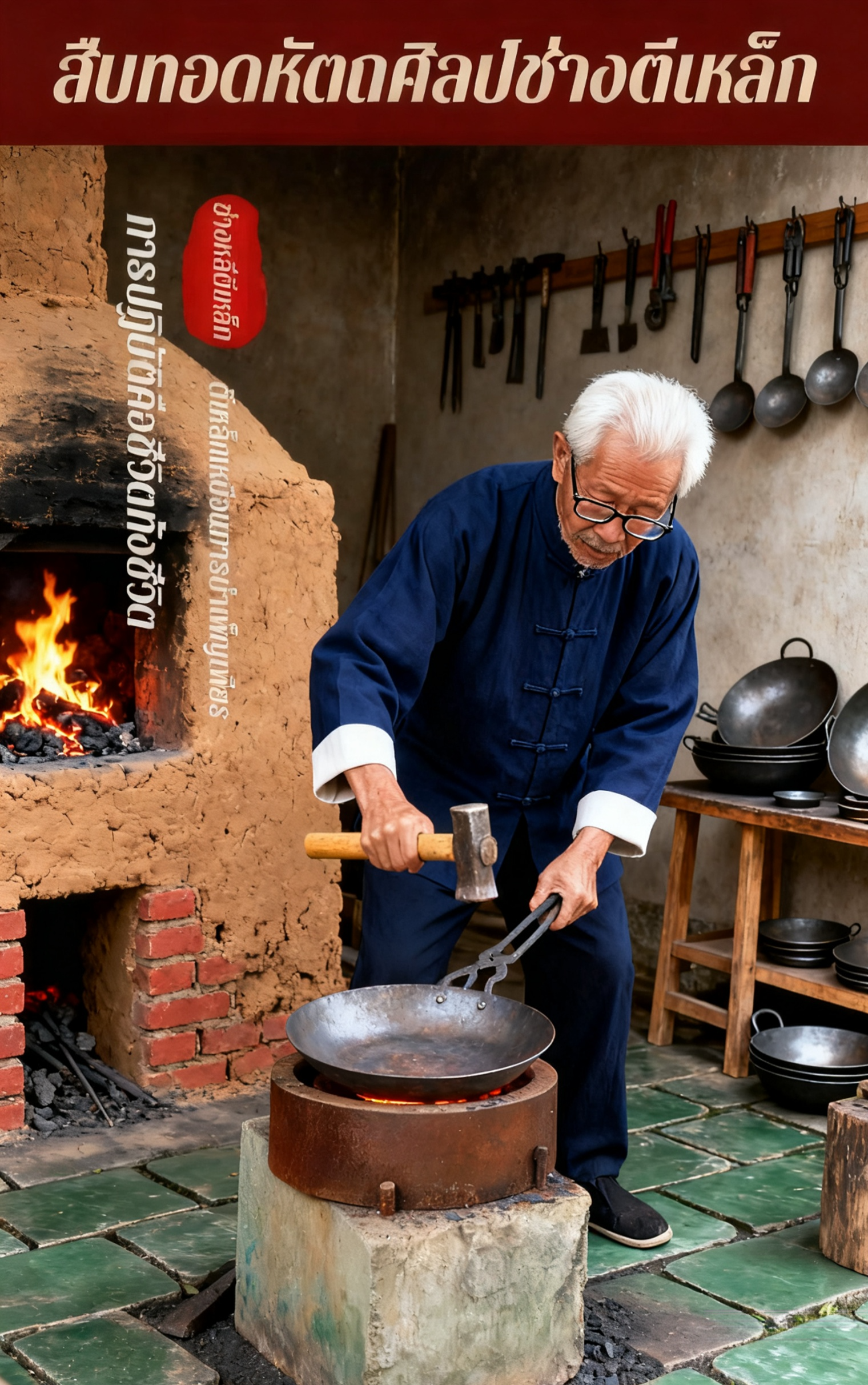 【🔥หนา 3.5 มม ไม่เคลือบ】 หม้อเหล็กหล่อทำมือ