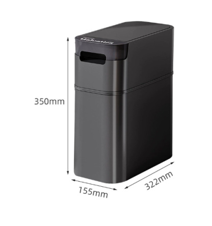 【✨เปิดฝาเอง ไม่ต้องสัมผัส! 】ถังขยะเซ็นเซอร์อัจฉริยะ