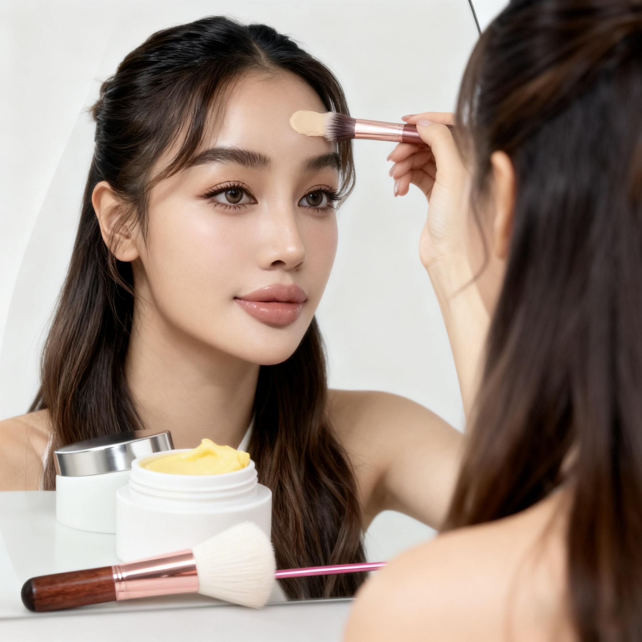 【ซื้อ 1 ชิ้น รับฟรีแปรงรองพื้น】คอนซีลเลอร์ปกปิดได้ดีขายดี ช่างแต่งหน้ามืออาชีพก็ใช้ครับ