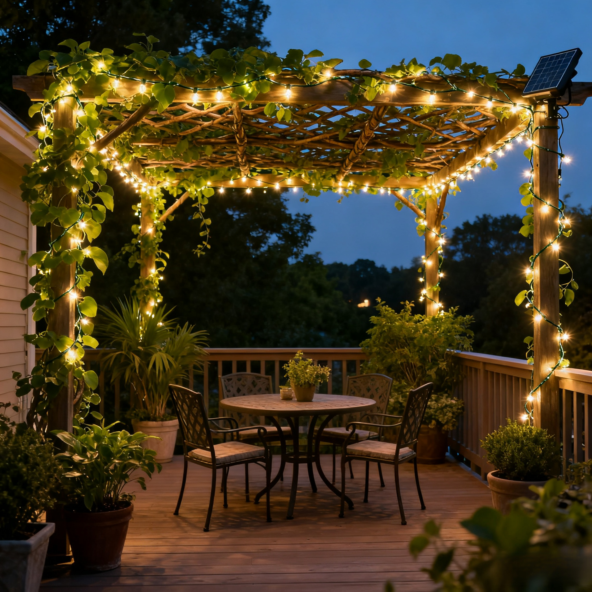 【ค่าไฟ 0 บาท+สว่างนาน 8-10 ชม】ไฟห้อยระย้าโซล่าเซลล์