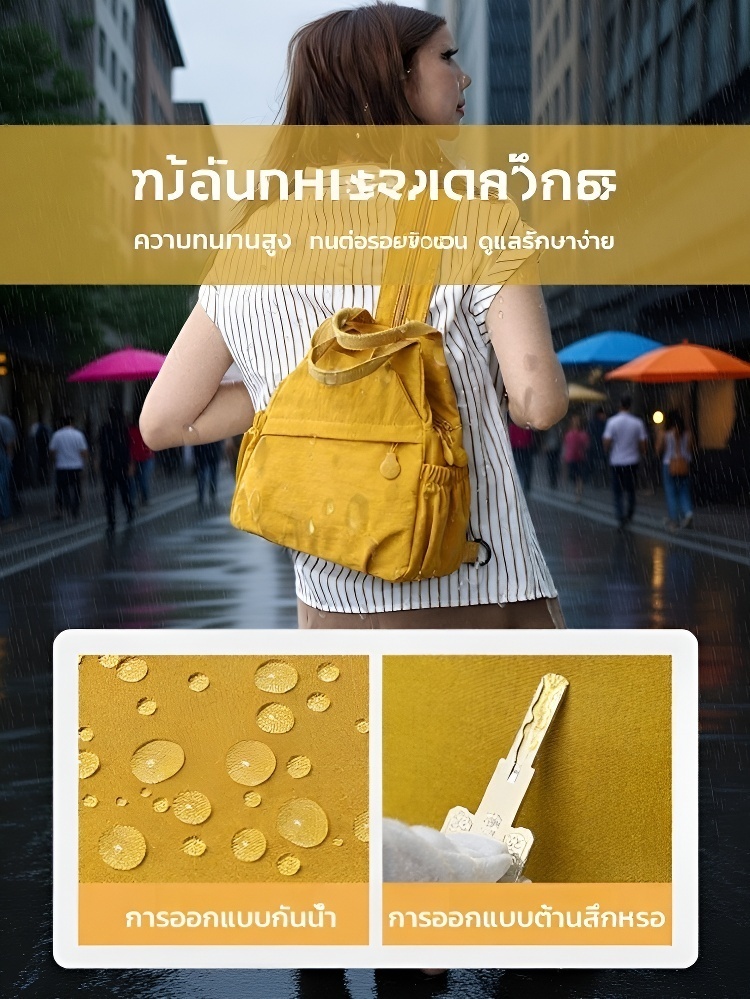 กระเป๋าคาดอกความจุใหญ่สไตล์เกาหลี