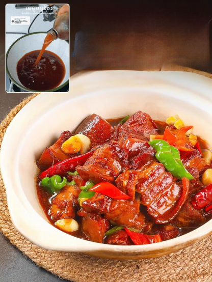 【ขวดเดียวเอาอยู่ทุกเมนู พลิกโฉมเป็นเชฟมืออาชีพในไม่กี่วินาที】น้ำเคี่ยวหมูฮ้องปรุงสำเร็จ