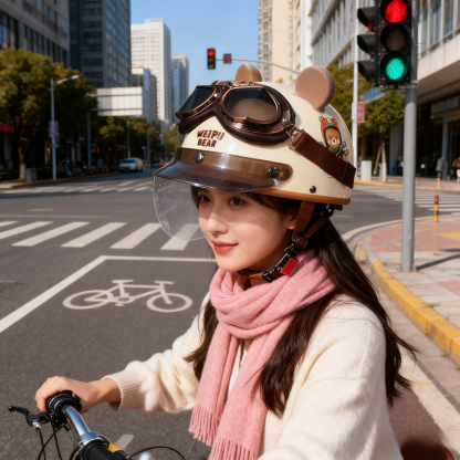 【หมวกกันน็อคไฟฟ้า 4 ฤดู】ใส่สบายทุกสภาพอากาศ ปลอดภัยไร้กังวล