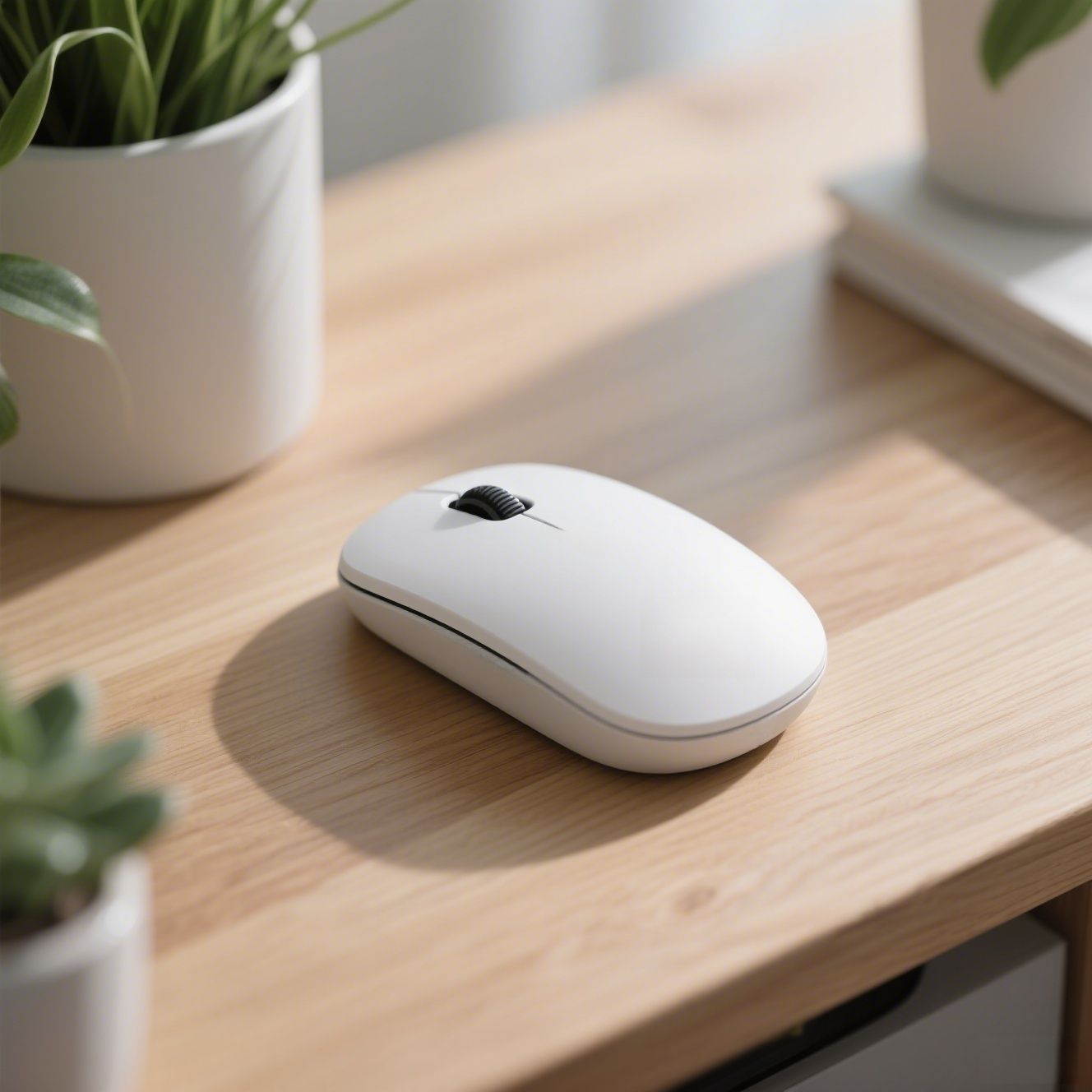 เมาส์ไร้สายแบบสองโหมดสำหรับแล็ปท็อปแบบสากลไร้เสียง