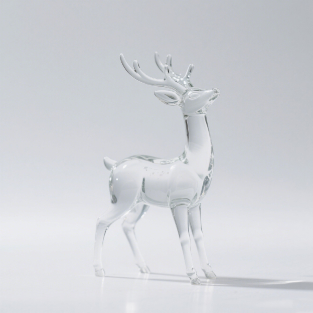 【精緻小巧】手工玻璃鹿小擺飾3个装