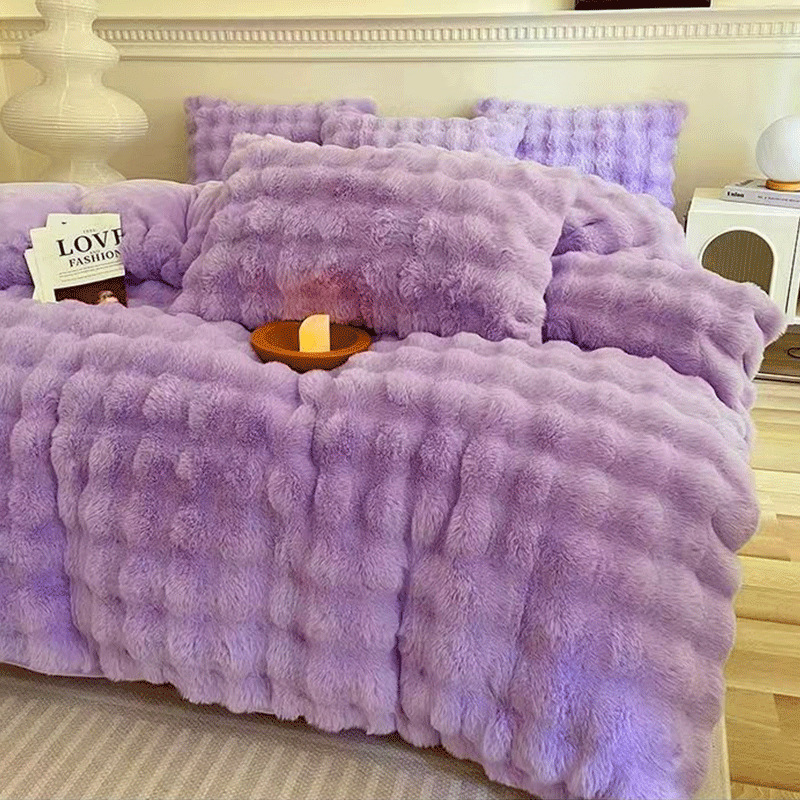 高克重兔絨加厚雙面絨床品