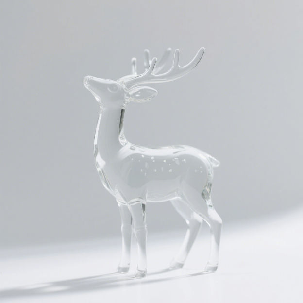 【精緻小巧】手工玻璃鹿小擺飾3个装