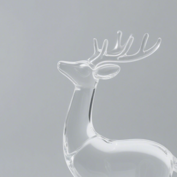 【精緻小巧】手工玻璃鹿小擺飾3个装