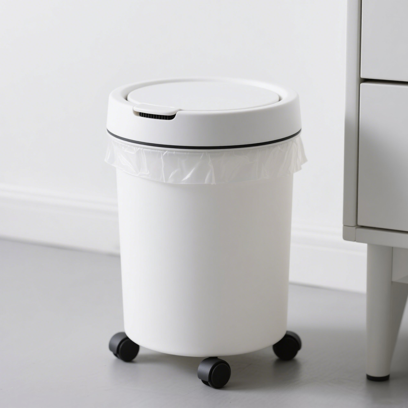 ถังขยะฝาพับมีล้อ