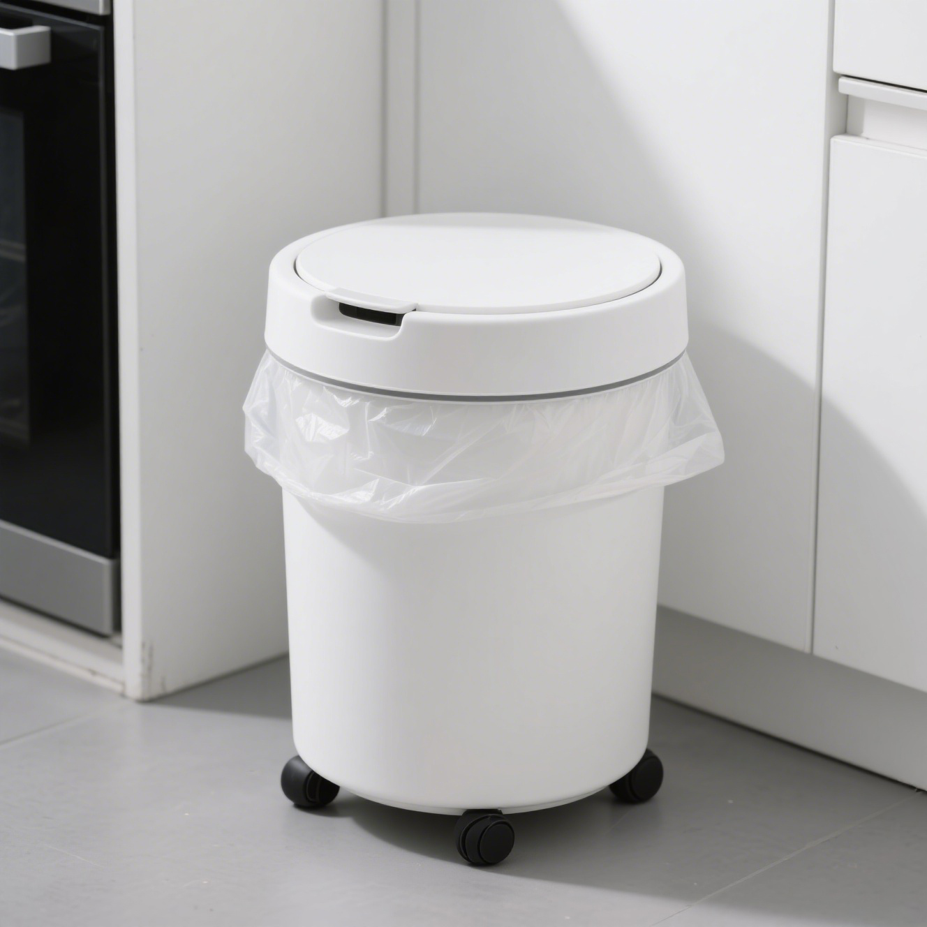 ถังขยะฝาพับมีล้อ