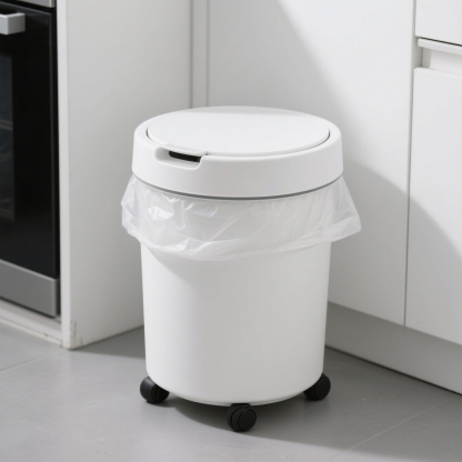 ถังขยะฝาพับมีล้อ