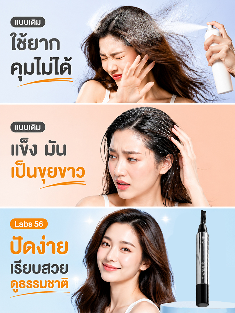 มาสคาร่าปิดผมขาวชั่วคราว – สูตรกันน้ำ กันเหงื่อ แห้งไว ใช้ง่าย