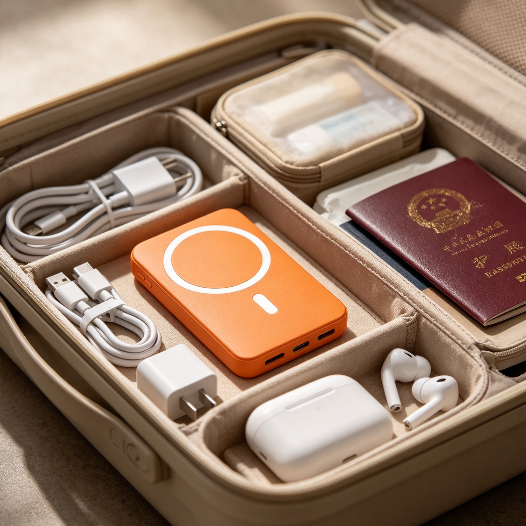พาวเวอร์แบงค์ชาร์จไร้สายแม่เหล็ก 10000mAh มีขาตั้ง พกขึ้นเครื่องได้ ไม่โดนยึด แท้มาตรฐาน 3C
