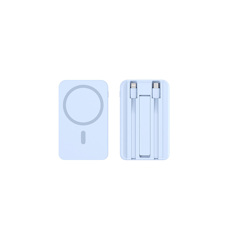 พาวเวอร์แบงค์ชาร์จไร้สายแม่เหล็ก 10000mAh มีขาตั้ง พกขึ้นเครื่องได้ ไม่โดนยึด แท้มาตรฐาน 3C