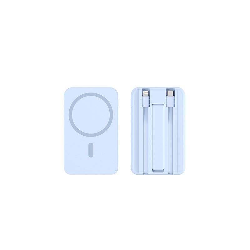 พาวเวอร์แบงค์ชาร์จไร้สายแม่เหล็ก 10000mAh มีขาตั้ง พกขึ้นเครื่องได้ ไม่โดนยึด แท้มาตรฐาน 3C