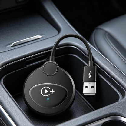 กล่อง CarPlay ไร้สาย | เปลี่ยนจอเดิมให้ดูหนัง YouTube/Netflix ได้ | สำหรับรถทุกรุ่น | เชื่อมต่อไว เสถียร ไม่ต้องรื้อจอ