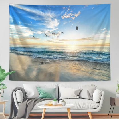 ผ้าตกแต่งผนัง 3 มิติ ลายน้ำตกเสริมฮวงจุ้ย ฉากหลังถ่ายรูป ภาพคมชัดส่งจากไทย