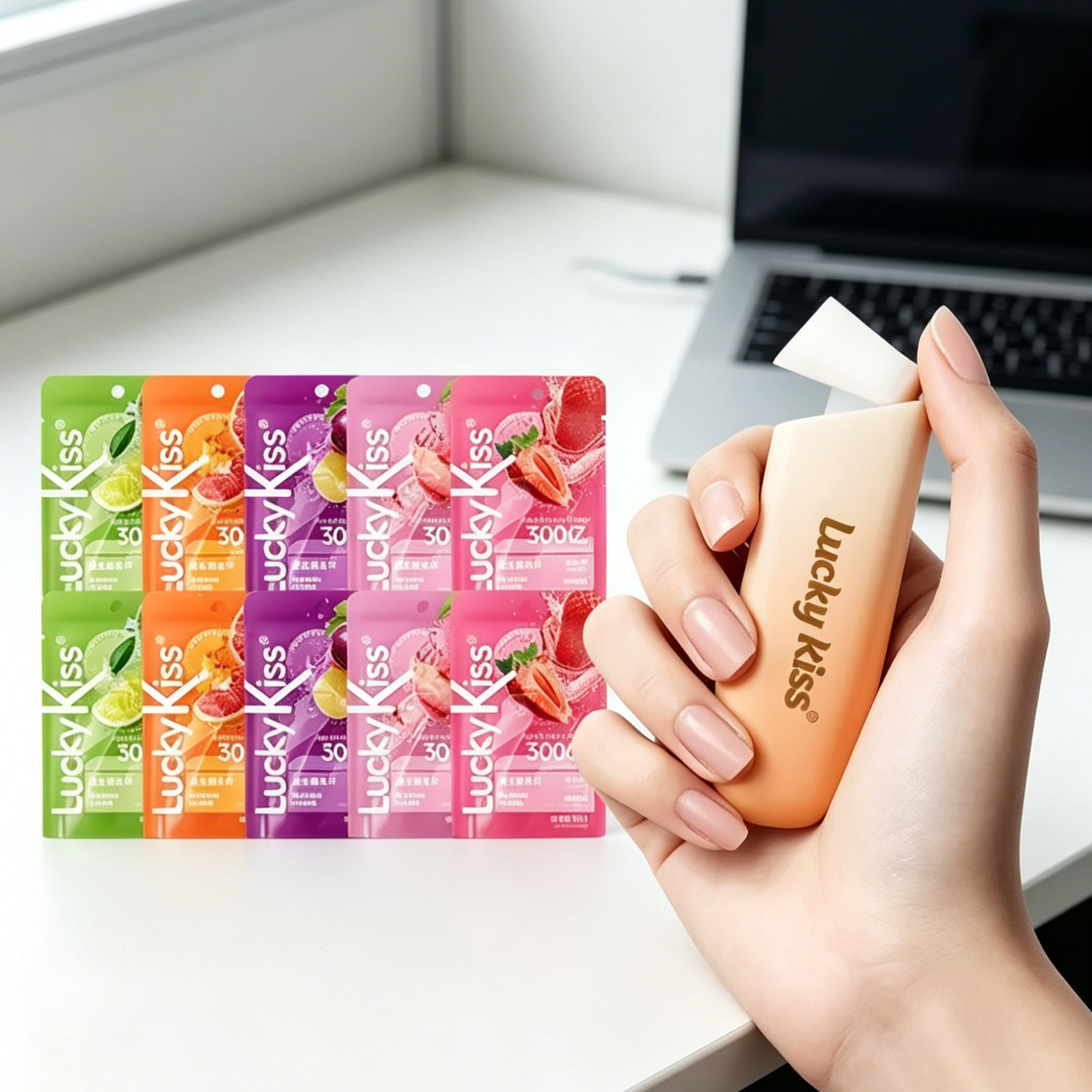 ลูกอมโปรไบโอติก ดับกลิ่นปาก ไม่มีน้ำตาล ปรับสมดุลลำไส้ เคสเปลี่ยนรีฟีลได้ พกพาสะดวก