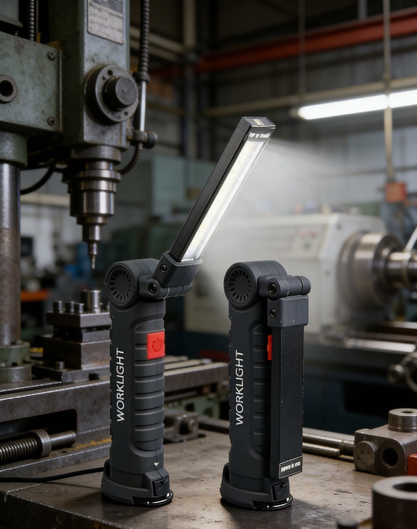 ไฟฉายอเนกประสงค์ COB LED: พับได้ 360° พร้อมแม่เหล็กแรงสูง - สว่างจ้า ชาร์จ USB เหมาะสำหรับซ่อมรถและแคมป์ปิ้ง