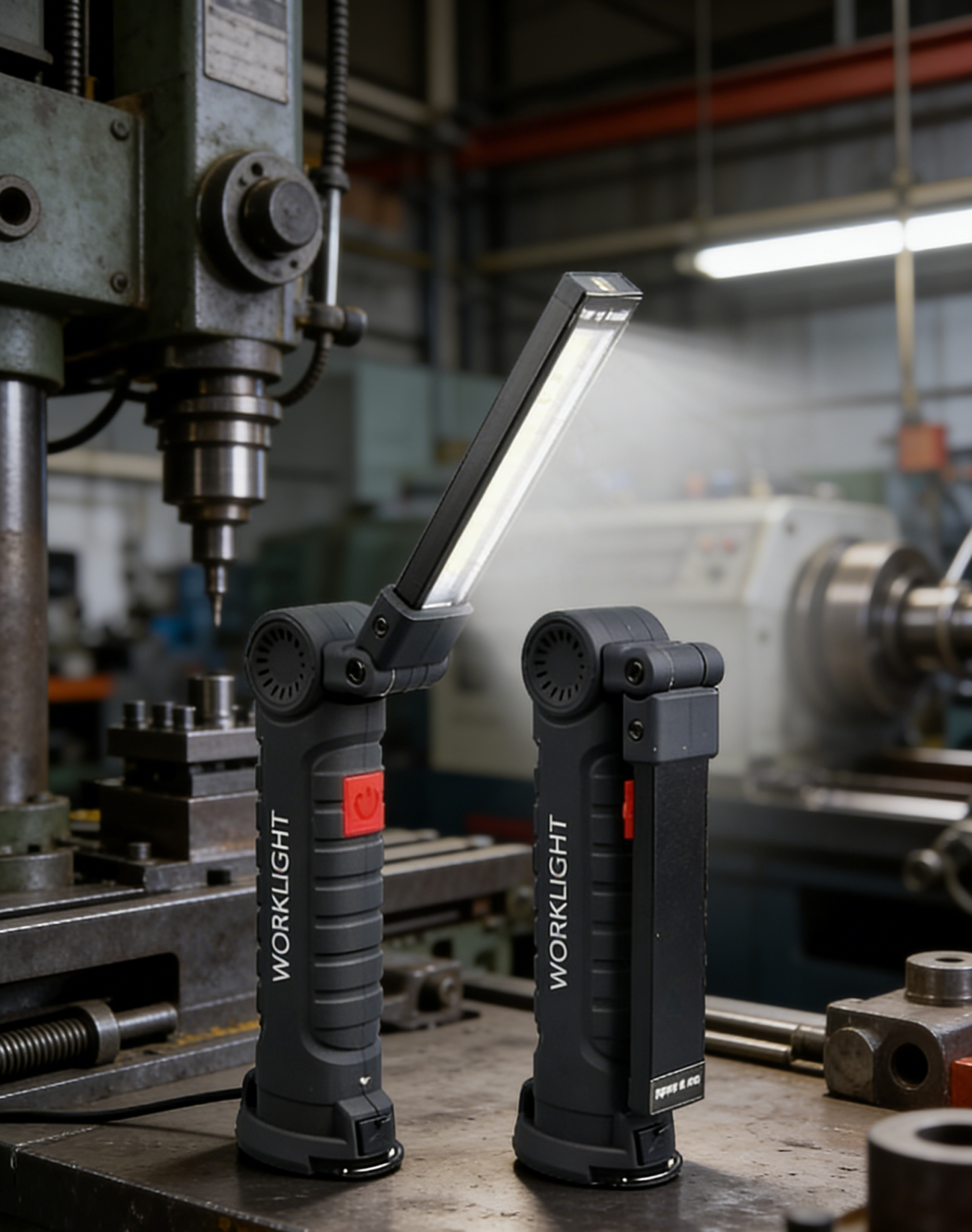 ไฟฉายอเนกประสงค์ COB LED: พับได้ 360° พร้อมแม่เหล็กแรงสูง - สว่างจ้า ชาร์จ USB เหมาะสำหรับซ่อมรถและแคมป์ปิ้ง