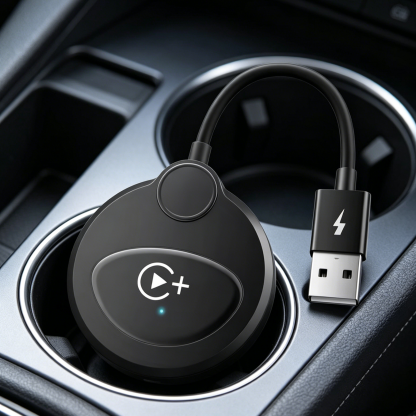 กล่อง CarPlay ไร้สาย | เปลี่ยนจอเดิมให้ดูหนัง YouTube/Netflix ได้ | สำหรับรถทุกรุ่น | เชื่อมต่อไว เสถียร ไม่ต้องรื้อจอ