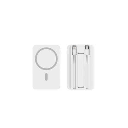 พาวเวอร์แบงค์ชาร์จไร้สายแม่เหล็ก 10000mAh มีขาตั้ง พกขึ้นเครื่องได้ ไม่โดนยึด แท้มาตรฐาน 3C