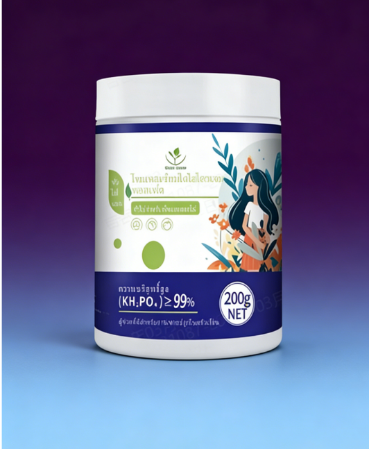 ปุ๋ยเร่งดอก 0-52-34 (โมโนโพแทสเซียมฟอสเฟต) สูตรเข้มข้นละลายน้ำง่าย บำรุงต้น ดอกดกบานสะพรั่งเต็มสวน ป้องกันดอกและผลร่วง