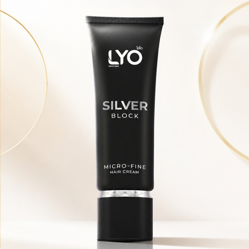 ครีมปิดผมขาว นวัตกรรมแสงปิดหงอก ทางเลือกคนแพ้ยาย้อมผม ไม่ต้องล้างออก | Lyo