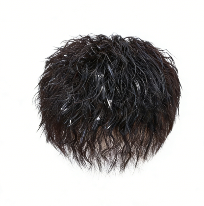 วิกผมแท้ 100% สำหรับผู้ชาย ทรงดัดฟอยล์ (Tin Foil Perm) สระ ไดร์หนีบ เซ็ตทรงได้ ดูเป็นธรรมชาติ ไม่โป๊ะ