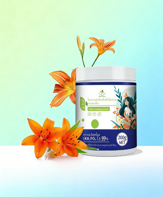 ปุ๋ยเร่งดอก 0-52-34 (โมโนโพแทสเซียมฟอสเฟต) สูตรเข้มข้นละลายน้ำง่าย บำรุงต้น ดอกดกบานสะพรั่งเต็มสวน ป้องกันดอกและผลร่วง