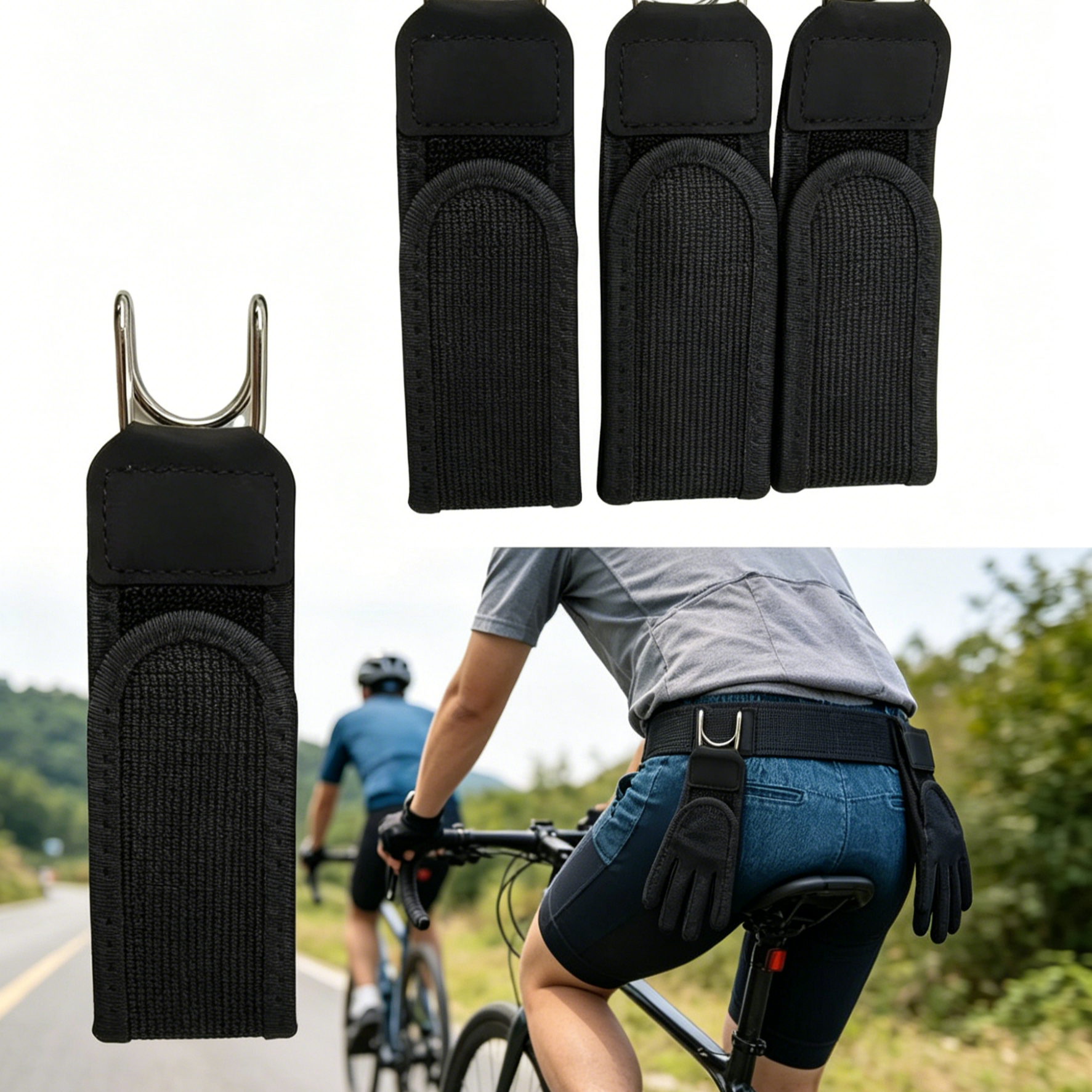 เข็มขัดยุทธวิธีตีนตุ๊กแก 2-in-1 | เข็มขัดคนขี้เกียจ ไร้หัวเข็มขัด | ปรับขนาดได้อิสระ ทนทาน ไม่หลุดง่าย | สำหรับลุยกลางแจ้งและใส่ทำงาน