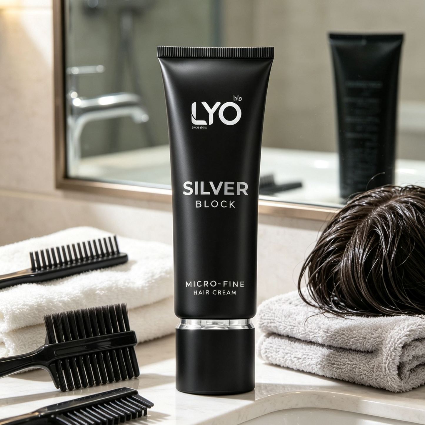 ครีมปิดผมขาว นวัตกรรมแสงปิดหงอก ทางเลือกคนแพ้ยาย้อมผม ไม่ต้องล้างออก | Lyo