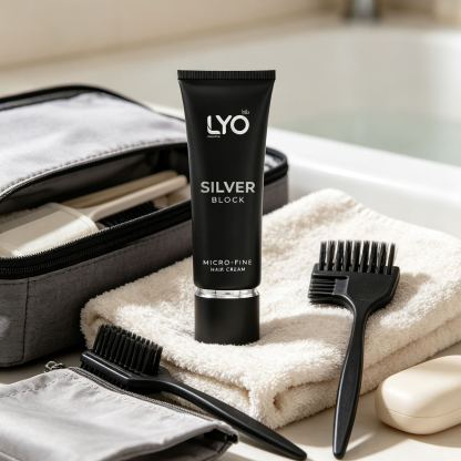 ครีมปิดผมขาว นวัตกรรมแสงปิดหงอก ทางเลือกคนแพ้ยาย้อมผม ไม่ต้องล้างออก | Lyo