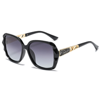 Okulary przeciwsłoneczne z polaryzacją i dużą diamentową oprawką