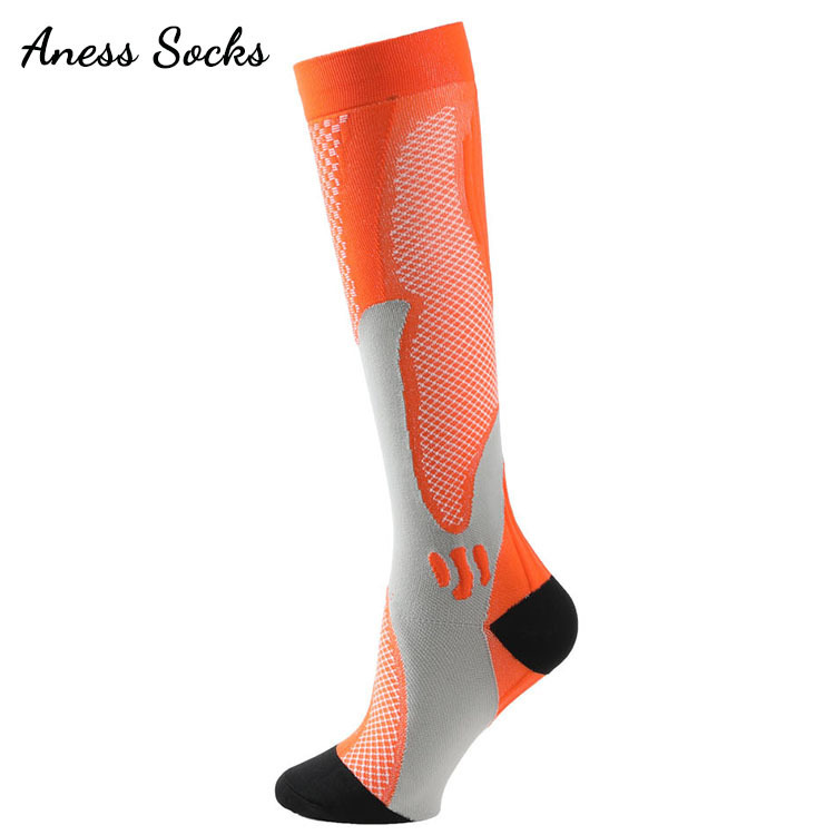 Fiber silk sports compression socks