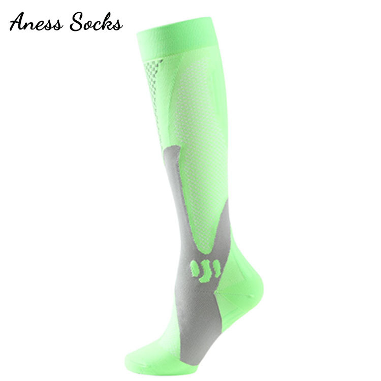 Fiber silk sports compression socks