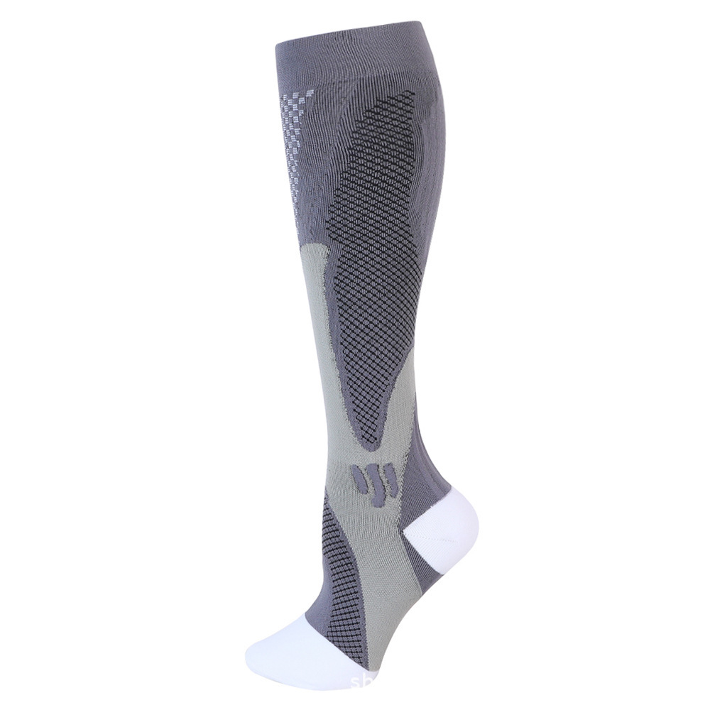 Fiber silk sports compression socks
