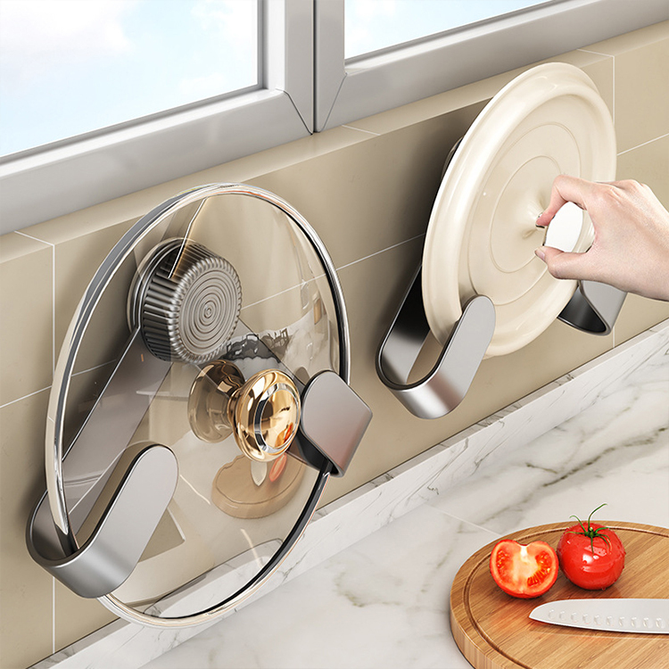 可旋轉免打孔家用收納架