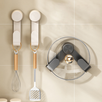 可旋轉免打孔家用收納架