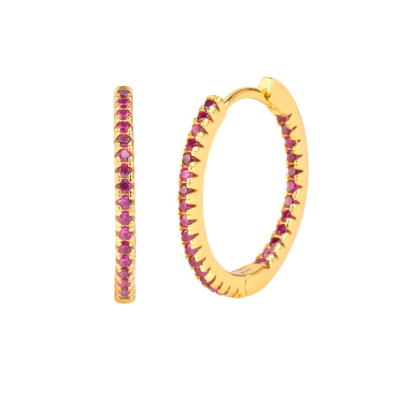 Minimalist 100% 925 Silver Exquisite Color Hoop Earrings  Women's Fashion Popular High-quality Jewelry Birthday Prom Giftss