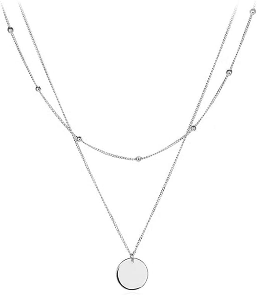 Bohemian Coin Multilayer Necklace Retro Layered Handmade Woman Choker Collar Necklace Jewelry Gift for Her