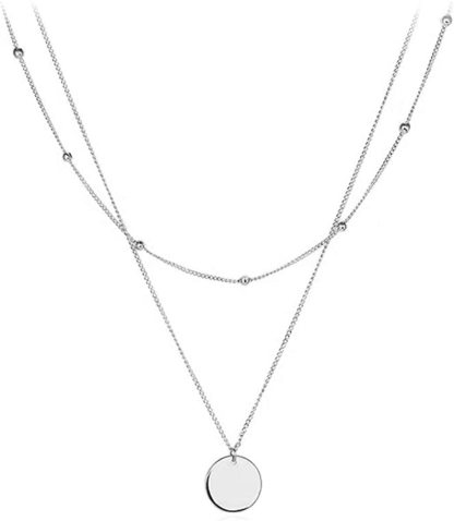 Bohemian Coin Multilayer Necklace Retro Layered Handmade Woman Choker Collar Necklace Jewelry Gift for Her