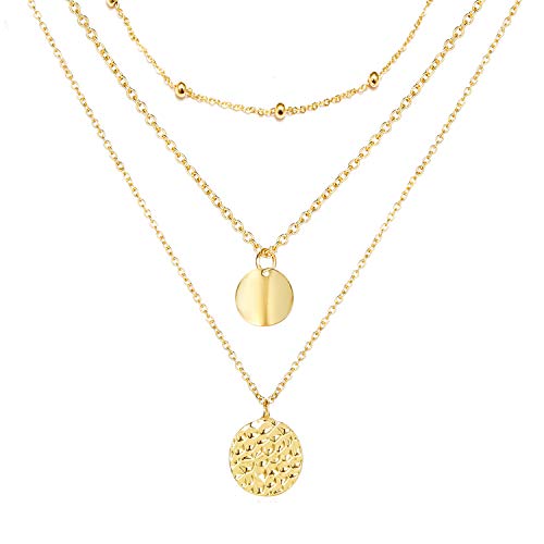 Bohemian Coin Multilayer Necklace Retro Layered Handmade Woman Choker Collar Necklace Jewelry Gift for Her