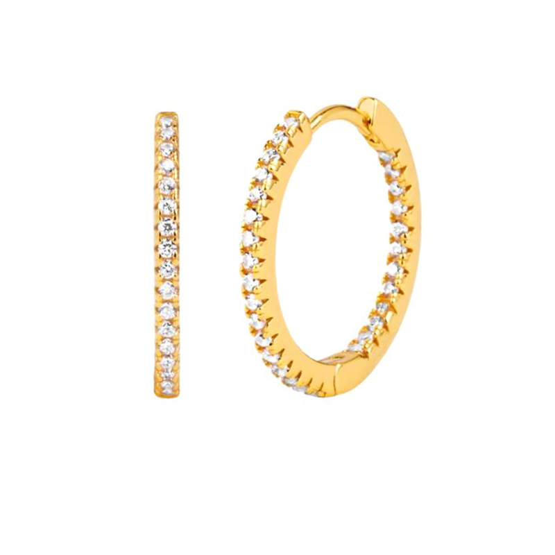 Minimalist 100% 925 Silver Exquisite Color Hoop Earrings  Women's Fashion Popular High-quality Jewelry Birthday Prom Giftss